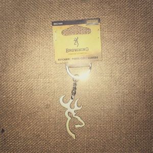 Browning Deer Head Keychain